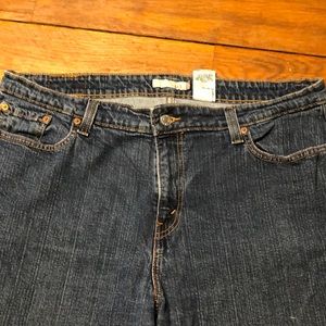 Used, no holes but worn around the bottom of legs
